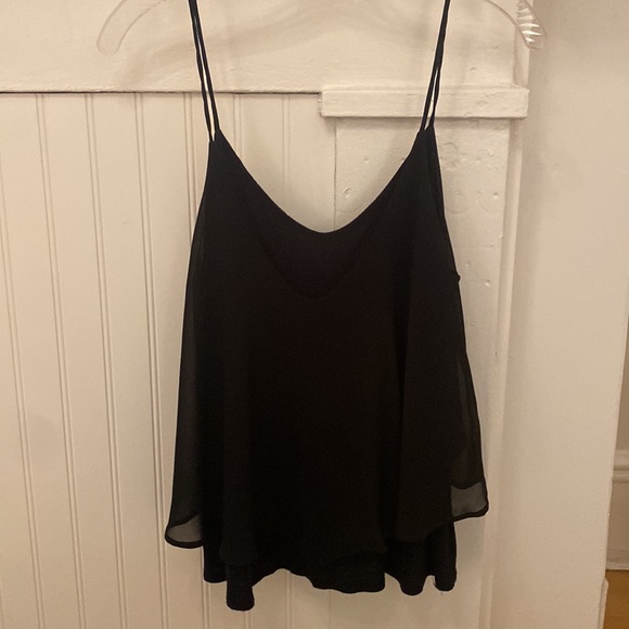 Black Flowy Tank - Picture 3 of 4